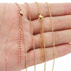 Wholesale Stainless Steel Clavicle Chain With Electroplating Bead Chain Pattern O Shaped For Women