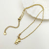 Wholesale Stainless Steel Clavicle Necklace With Cartoon Bear Pendant And Electroplating Treatment