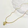 Wholesale Stainless Steel Clavicle Necklace With Cartoon Bear Pendant And Electroplating Treatment