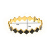 Wholesale Stainless Steel Clover Female Bracelet With Enamel And Electroplating Craft