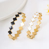 Wholesale Stainless Steel Clover Female Bracelet With Enamel And Electroplating Craft