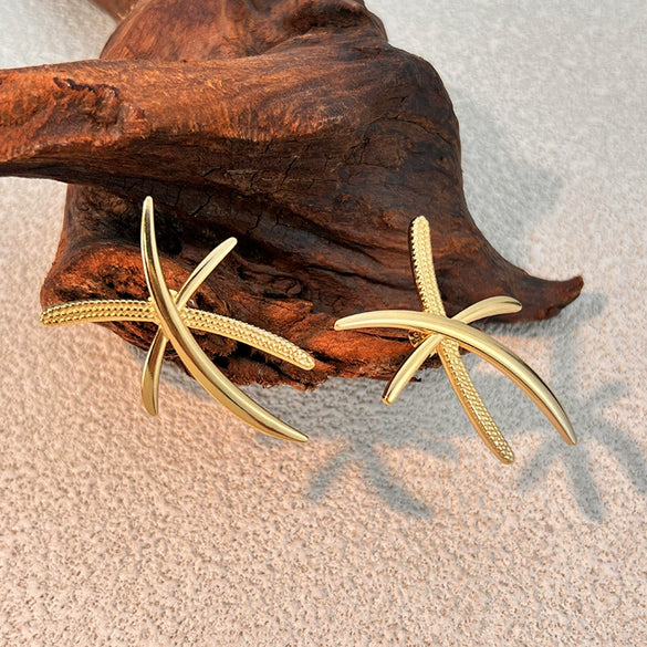 Wholesale Stainless Steel Coconut Tree Geometric Electroplated Earrings For Couples