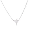 Wholesale Stainless Steel Coconut Tree Pendant Clavicle Chain With Leaf Pattern Simple Style For Women