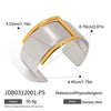 Wholesale Stainless Steel Color Matching Bracelet With Geometric Style And Electroplating Treatment