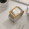 Wholesale Stainless Steel Color Matching Bracelet With Geometric Style And Electroplating Treatment