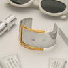 Wholesale Stainless Steel Color Matching Bracelet With Geometric Style And Electroplating Treatment