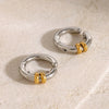 Wholesale Stainless Steel Color Matching Ear Bone Clip Earrings For Women With Geometric Design And Electroplating Treatment