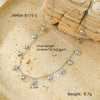 Wholesale Stainless Steel Colored Zircon Shell Pendant Necklace Electroplated Fashion Style For Women