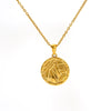 Wholesale 316L Stainless Steel Constellation Pendant Necklace With Electroplating And Cross Chain