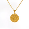 Wholesale 316L Stainless Steel Constellation Pendant Necklace With Electroplating And Cross Chain