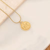 Wholesale Stainless Steel Constellation Pendant Necklace With Electroplating