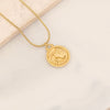 Wholesale Stainless Steel Constellation Pendant Necklace With Electroplating