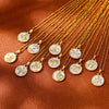 Wholesale Stainless Steel Constellation Pendant Necklace With Regular Chain Electroplated Unisex Style