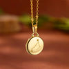 Wholesale Stainless Steel Constellation Pendant Necklace With Regular Chain Electroplated Unisex Style