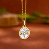 Wholesale Stainless Steel Constellation Pendant Necklace With Regular Chain Electroplated Unisex Style