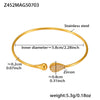 Wholesale 316L Stainless Steel Coral Shell Bead Open Bracelet Plated With Gold Heart Star Zircon Bracelet