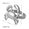 Wholesale Stainless Steel Crab Earrings Pendant Combination Set Women's Fashion Electroplated Jewelry
