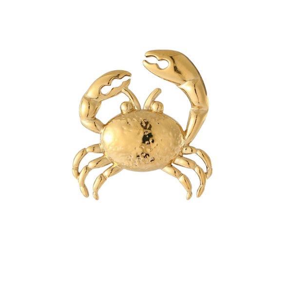 Wholesale Stainless Steel Crab Earrings Pendant Combination Set Women's Fashion Electroplated Jewelry