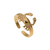 Wholesale Stainless Steel Crab Ring With Open Creative Design And Electroplating Treatment Unisex