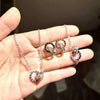 Wholesale Stainless Steel Cross Crown Roman Numeral Electroplated Jewelry Set For Women Including Necklaces Earrings And Bracelets