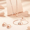 Wholesale Stainless Steel Cross Crown Roman Numeral Electroplated Jewelry Set For Women Including Necklaces Earrings And Bracelets
