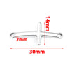 Wholesale Stainless Steel Cross Double Hole Connector Diy Bracelet Necklace Accessories With Electrolysis Process And Original Design