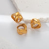 Wholesale Stainless Steel Cross Hollow Geometric Fashion Electroplated Ring For Men And Women