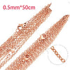 Wholesale Stainless Steel Cross O Shaped Chain Jewelry Accessories 18K Gold Plated Electroplated Handmade