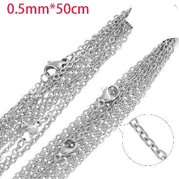 Wholesale Stainless Steel Cross O Shaped Chain Jewelry Accessories 18K Gold Plated Electroplated Handmade