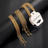 Wholesale Stainless Steel Cross O Shaped Chain Jewelry Accessories 18K Gold Plated Electroplated Handmade