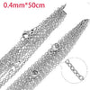 Wholesale Stainless Steel Cross O Shaped Chain Jewelry Accessories 18K Gold Plated Electroplated Handmade