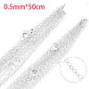 Wholesale Stainless Steel Cross O Shaped Chain Jewelry Accessories 18K Gold Plated Electroplated Handmade
