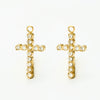Wholesale Stainless Steel Cross Zircon Pendant Jewelry Accessories With Electroplating And Handmade Clavicle Chain