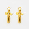 Wholesale Stainless Steel Cross Zircon Pendant Jewelry Accessories With Electroplating And Handmade Clavicle Chain