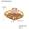 Wholesale Stainless Steel Crown Pattern Women's Ring With Electroplating