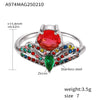 Wholesale Stainless Steel Crown Pattern Women's Ring With Electroplating