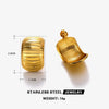 Wholesale Stainless Steel Cshaped And Loveshaped Exaggerated Hollow Electroplated Ladies Hiphop Style Earrings