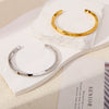 Wholesale Stainless Steel Cshaped Spiral Twist Joker Geometric Electroplated Fashion Commuter Summer Bracelet