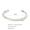 Wholesale Stainless Steel Cshaped Spiral Twist Joker Geometric Electroplated Fashion Commuter Summer Bracelet