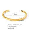 Wholesale Stainless Steel Cshaped Spiral Twist Joker Geometric Electroplated Fashion Commuter Summer Bracelet