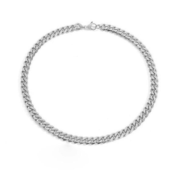 Wholesale Stainless Steel Cuban Chain Necklace For Men And Women 14K Gold Plated U Shape Street Hip Hop Style