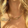 Wholesale Stainless Steel Cuban Chain Necklace For Men And Women 14K Gold Plated U Shape Street Hip Hop Style