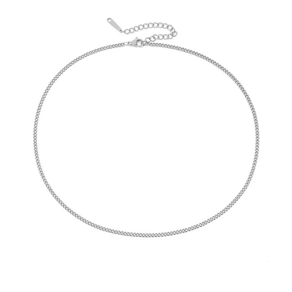 Wholesale Stainless Steel Cuban Chain Necklace For Men And Women 14K Gold Plated U Shape Street Hip Hop Style