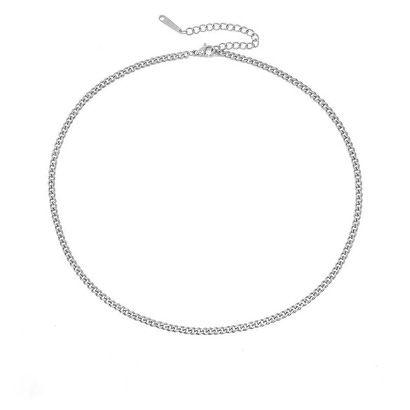 Wholesale Stainless Steel Cuban Chain Necklace For Men And Women 14K Gold Plated U Shape Street Hip Hop Style