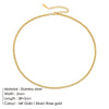 Wholesale Stainless Steel Cuban Chain Necklace For Men And Women 14K Gold Plated U Shape Street Hip Hop Style