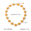 Wholesale Stainless Steel Cuban Chain Necklace With Geometric Design Pvd Vacuum Plated