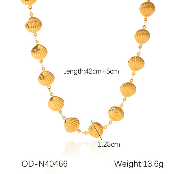 Wholesale Stainless Steel Cuban Chain Necklace With Geometric Design Pvd Vacuum Plated