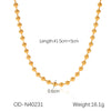 Wholesale Stainless Steel Cuban Chain Necklace With Geometric Design Pvd Vacuum Plated