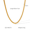 Wholesale Stainless Steel Cuban Chain Necklace With Geometric Design Pvd Vacuum Plated
