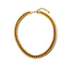Wholesale Stainless Steel Cuban Chain Necklace With Geometric Design Pvd Vacuum Plated